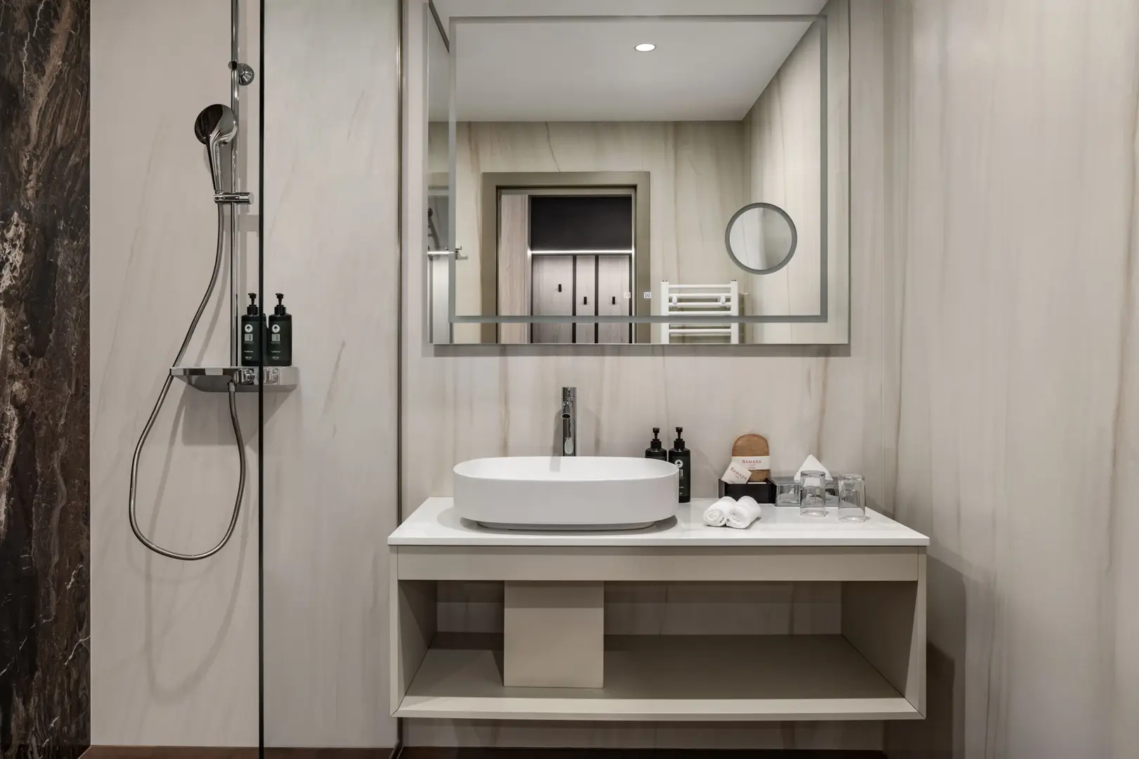 Fifth slide with standard twin bathroom